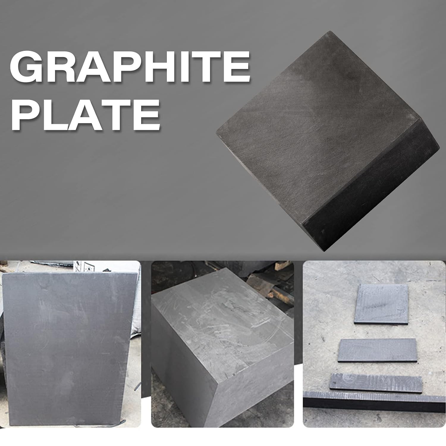 2 Packs Graphite Ingot Block 99.9% High Purity EDM Plate Gold,Silver
