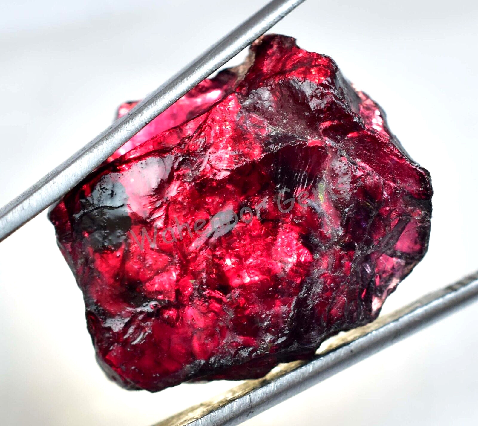 49.30 Ct Natural Red Brown Painite Rough Facet Top Quality Mogok AGL Certified