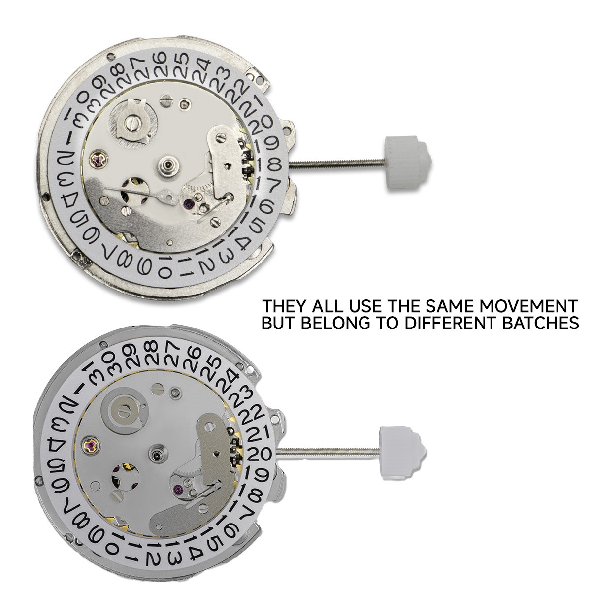 NH35 Seiko Automatic Movement 24 Jewel 3 O Clock Date Hacking Hand Wind DIY Mod