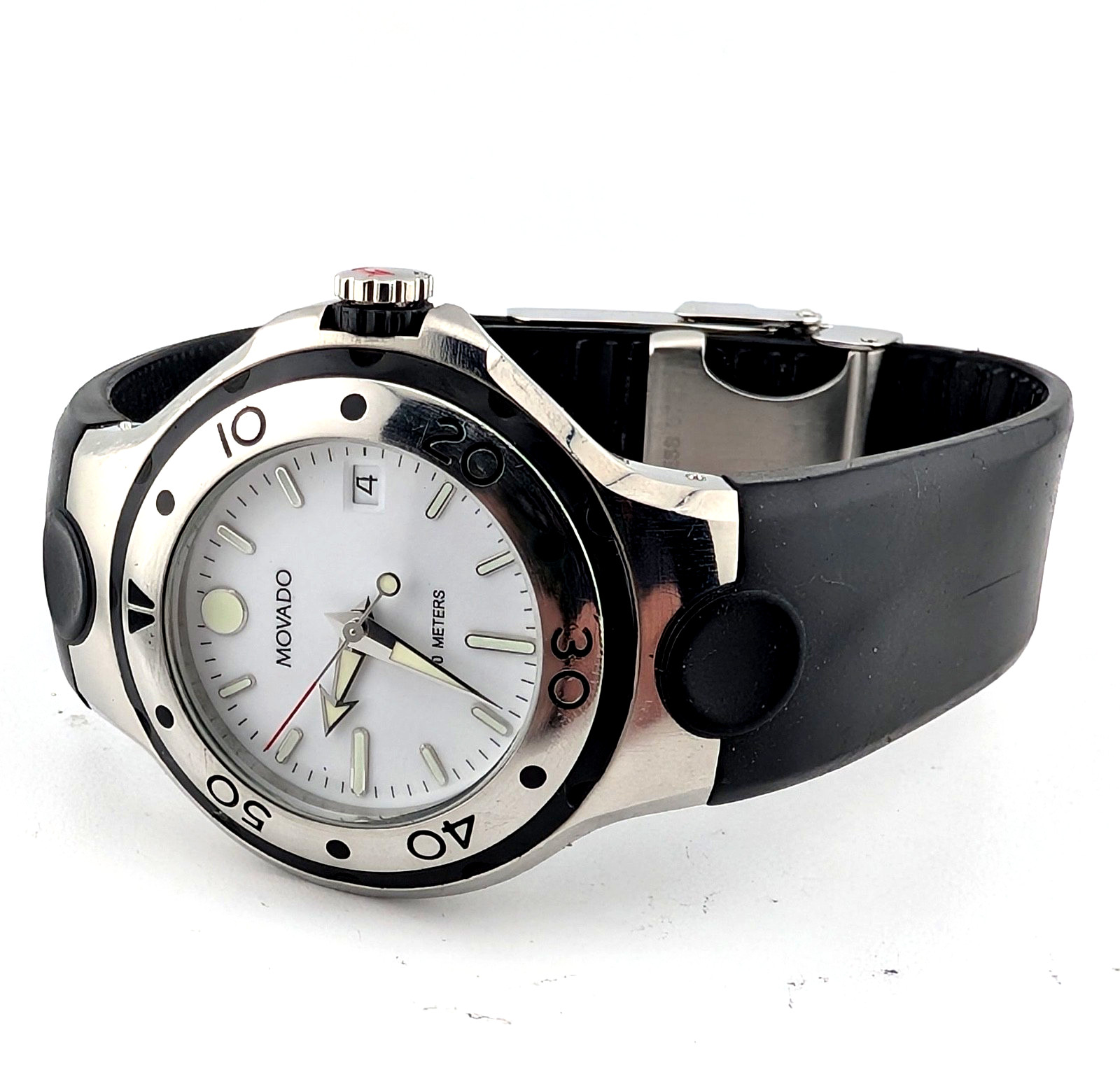 Movado Men’s Series 800 Stainless Steel W/White Dial;Model #84.65.1850.1~ Cool