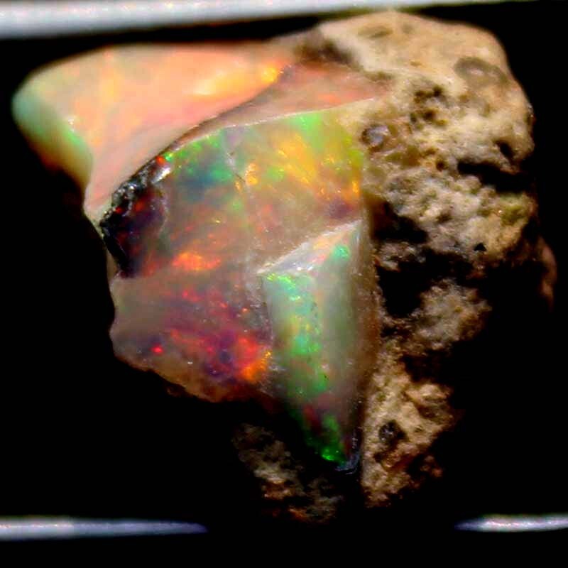 6.45 CTS Natural Ethiopian Opal Welo Rough, Crystal Opal Stone 14X15X10 mm BC-40