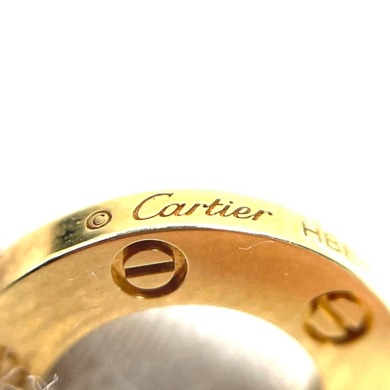 Authentic Cartier LOVE Necklace 2 Diamonds 18K Yellow Gold 750 Pendant with Box