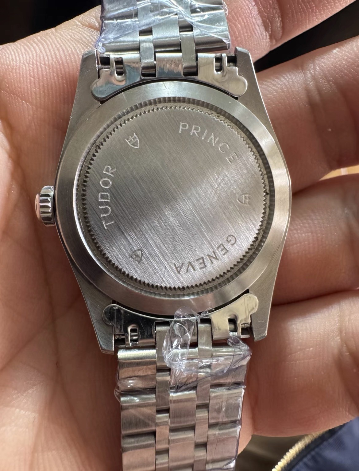 Vintage Tudor Prince Day-Date Automatic 36mm Silver Linen Dial Diamond Markers