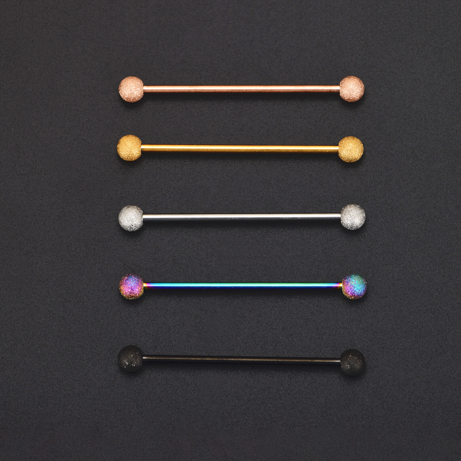 14G Stainless Steel Industrial Barbell Earring Cartilage Piercing Jewelry – ONE