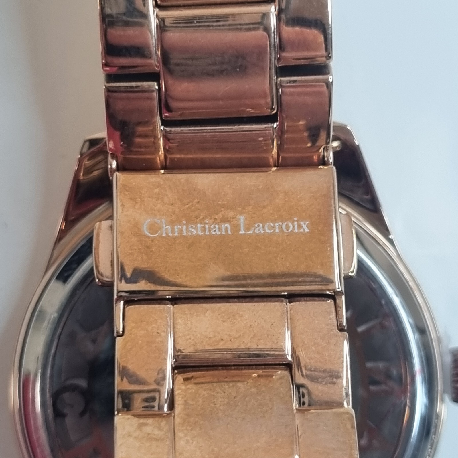 Christian Lacroix Rose Gold Ladies Wrist Watch N°8009308 New Old Stock Tarnished