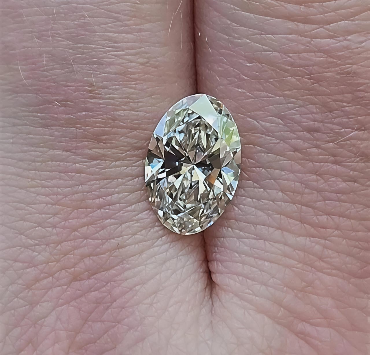 6.40 CT Oval Cut VVS1, D-E Grade Lab Grown Diamond 10×14 mm Gemstone +Gift