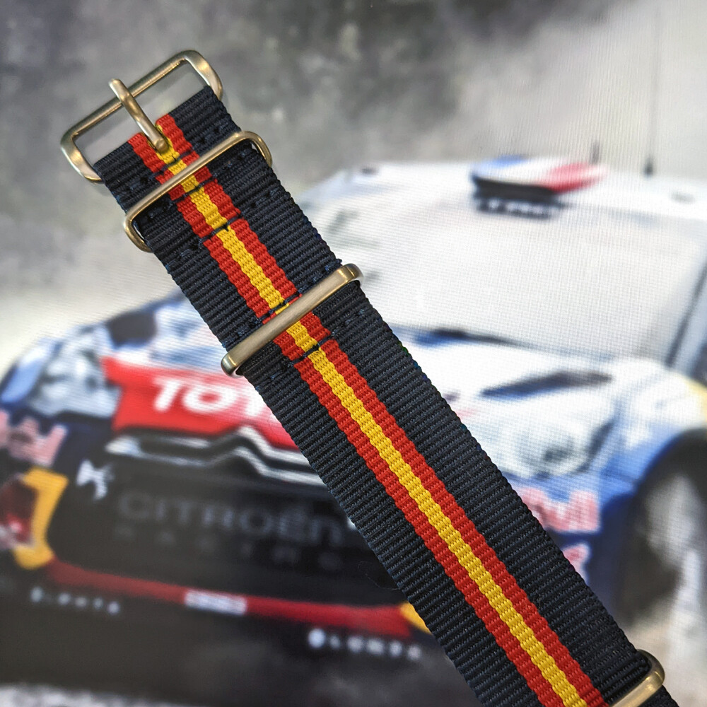 One-Piece Red Bull Toro Rosso Inspired Strap Racing Colors Nylon Watch Band