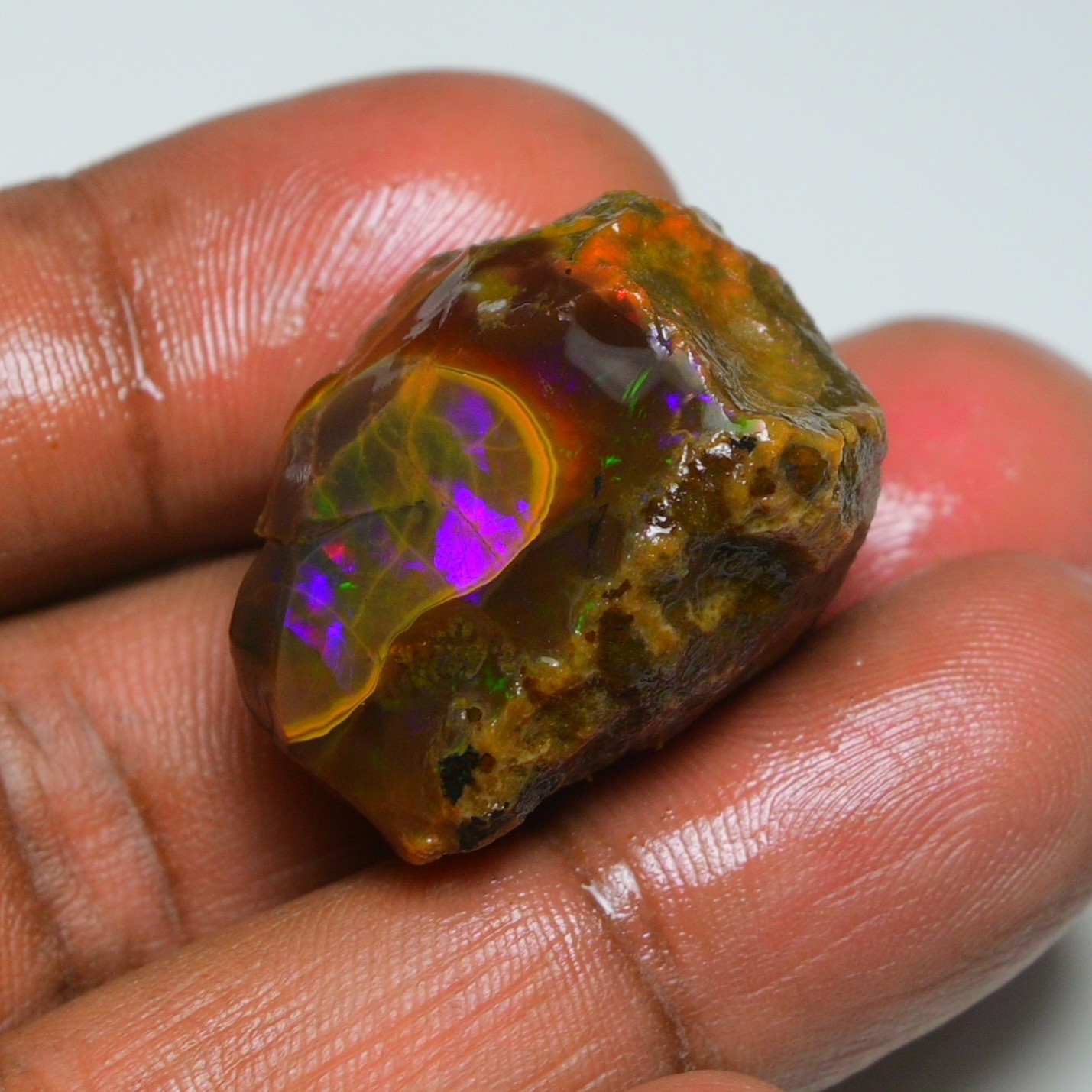 Opal Rough 58.85 Raw, Crystal Opal Specimen, Opal Gemstone