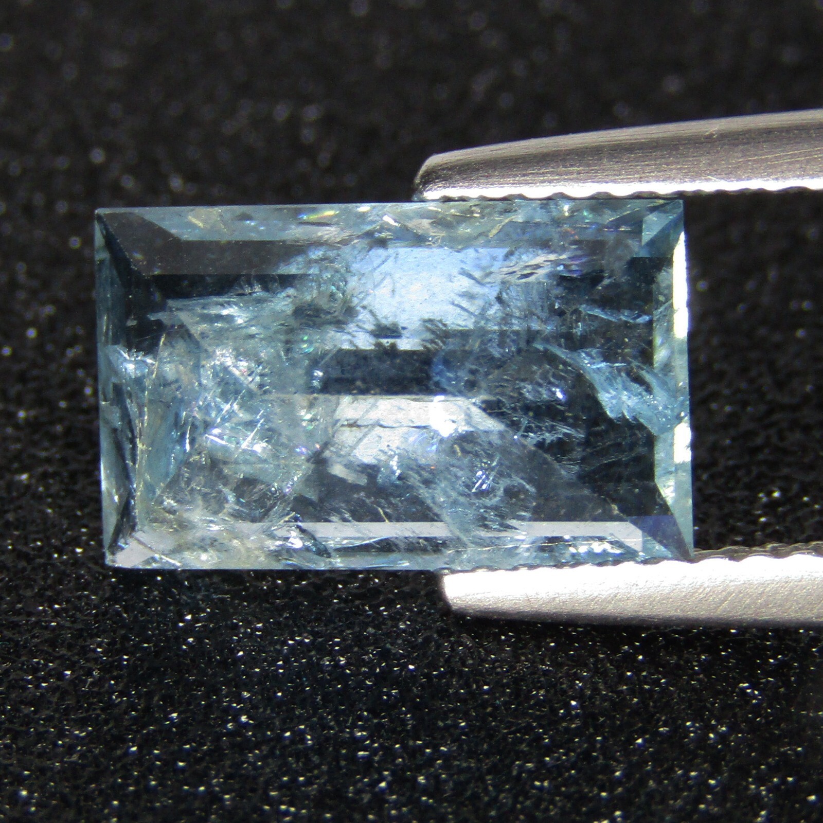 3.11Cts Natural Aquamarine 11.7×7.2×4.7mm Baguette Cut Loose Brazil Gemstone
