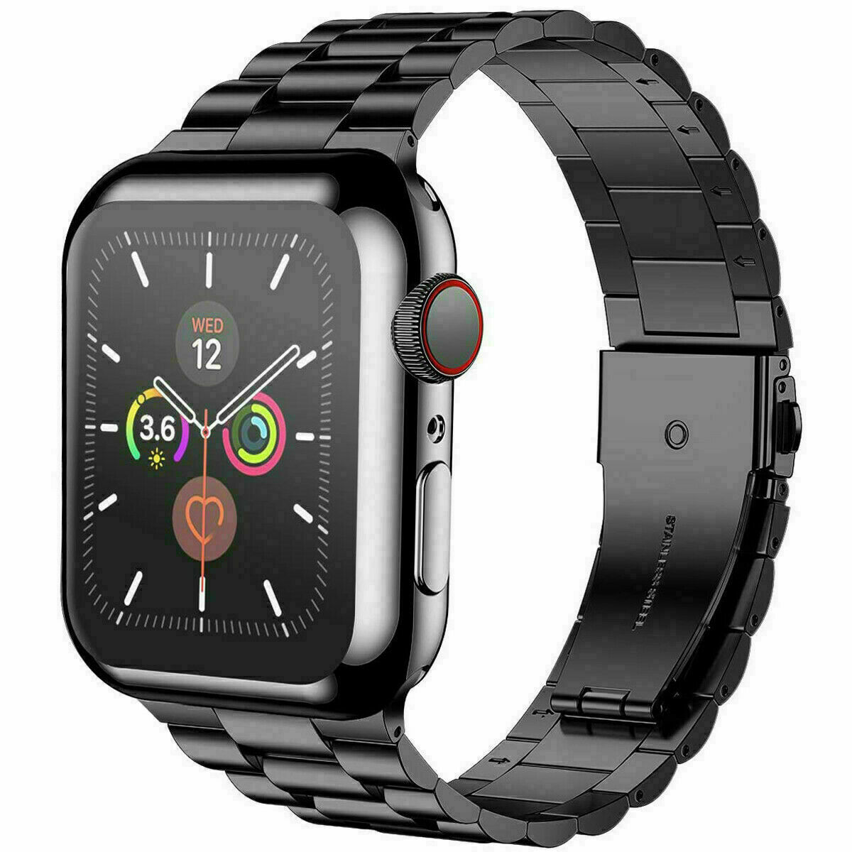 For Apple Watch Series 6 5 4 3 2 1 SE 38 40 42 44mm Metal iWatch Strap Band Case