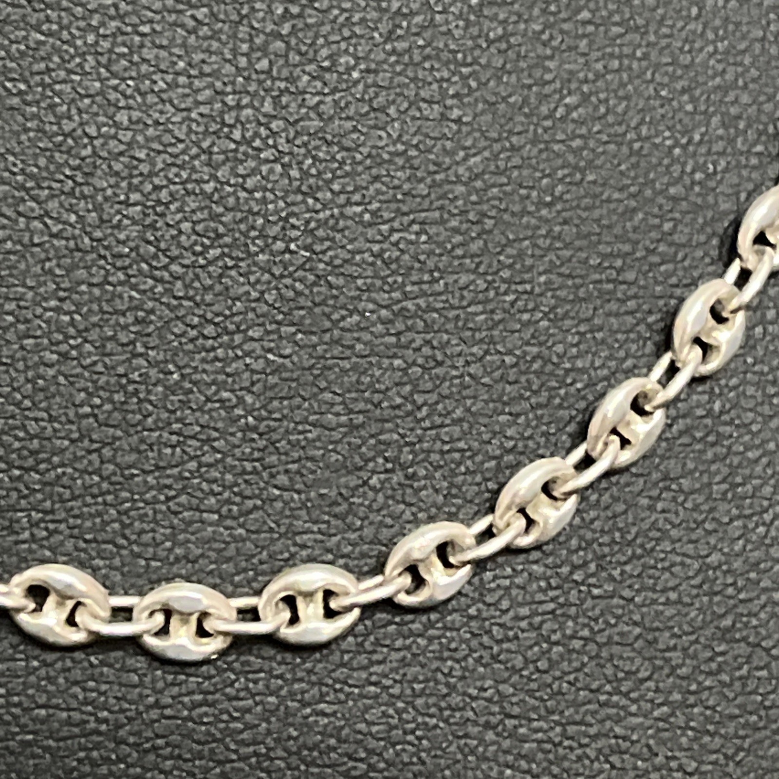 Vintage Italy Sterling Silver 925 Puffy Gucci Link Chain Necklace 18” Long 3.8mm