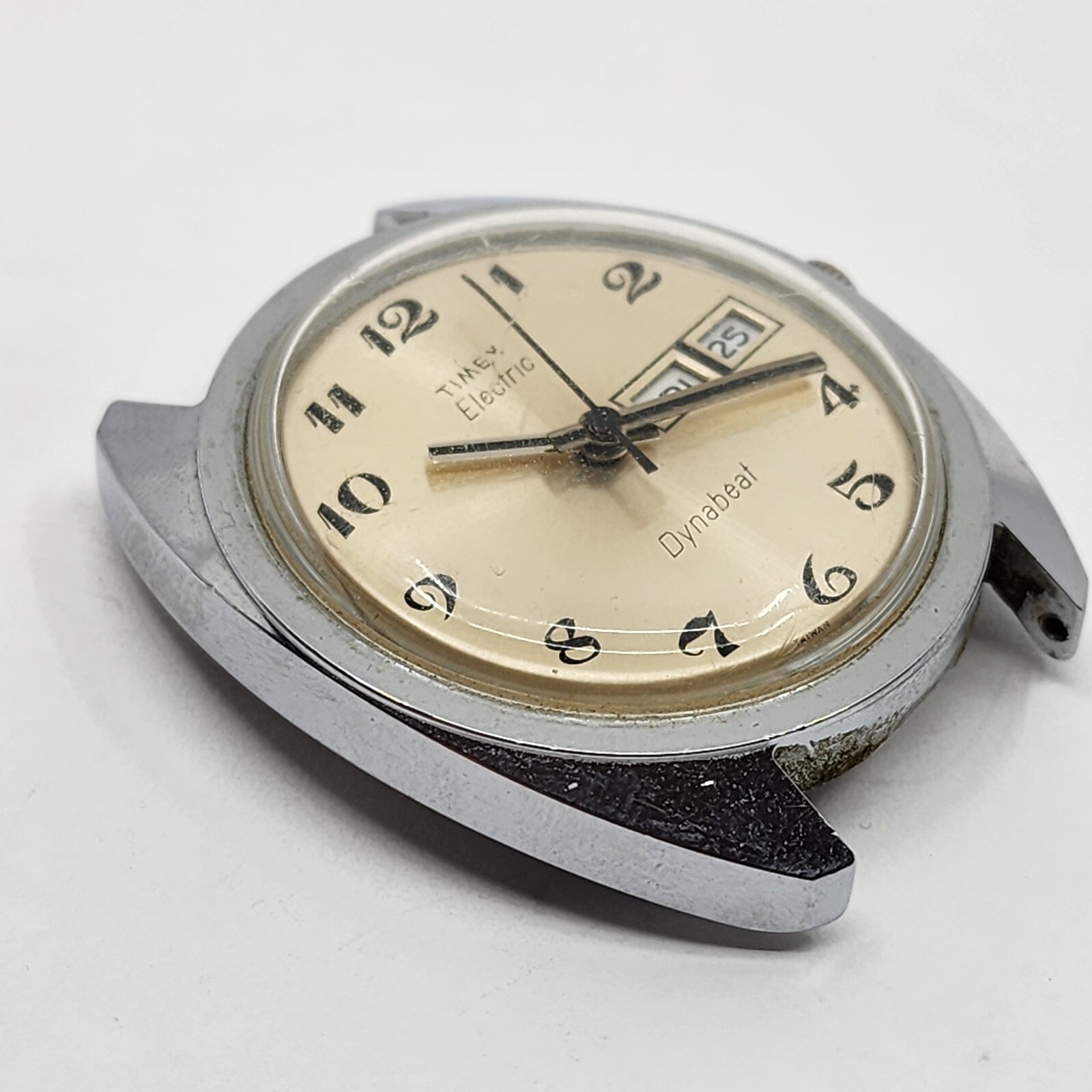 Vintage Timex Electric Dynabeat Steel Watch PARTS REPAIR