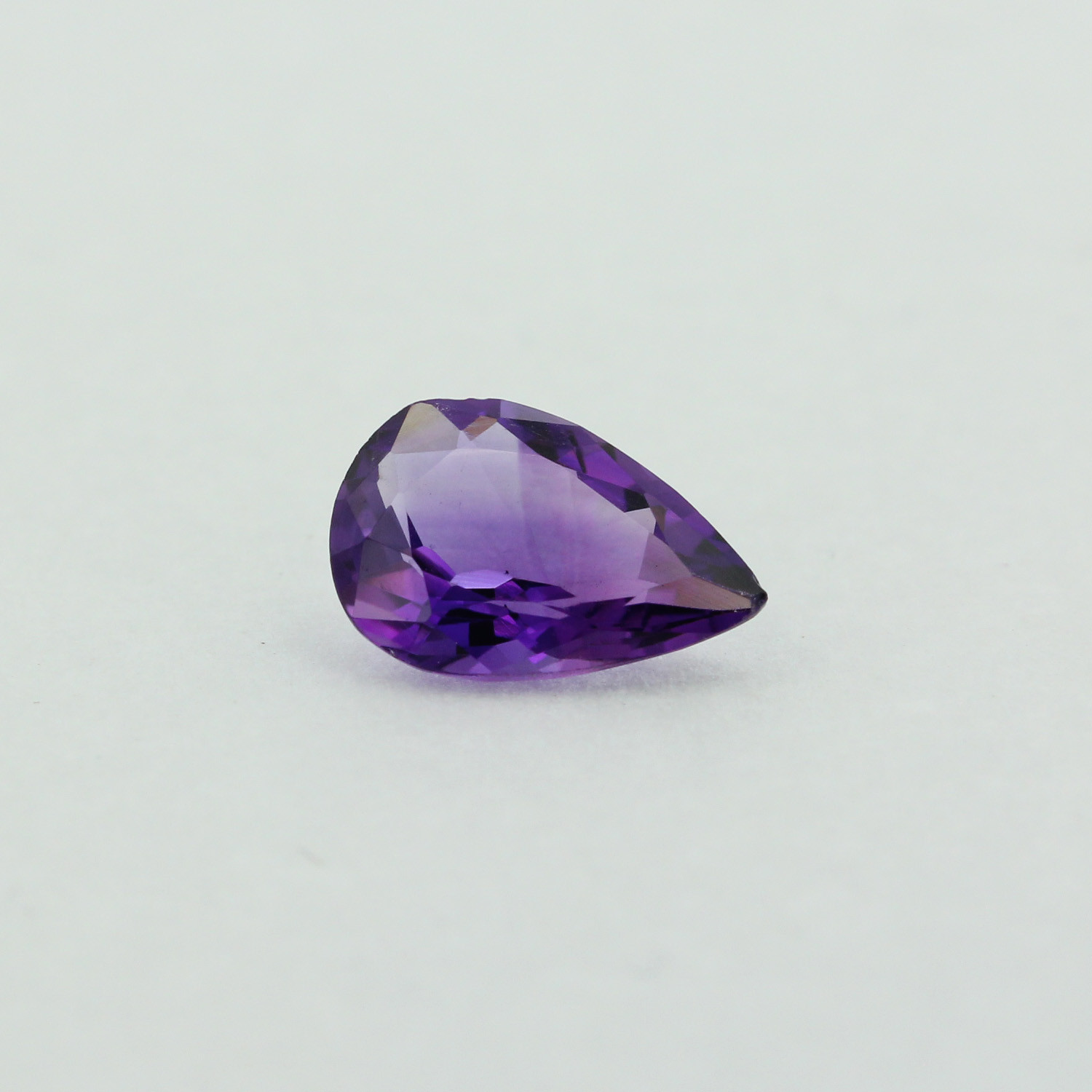 Loose Pear Shape Cut Genuine Natural Amethyst Stone Single Purple Birthstone
