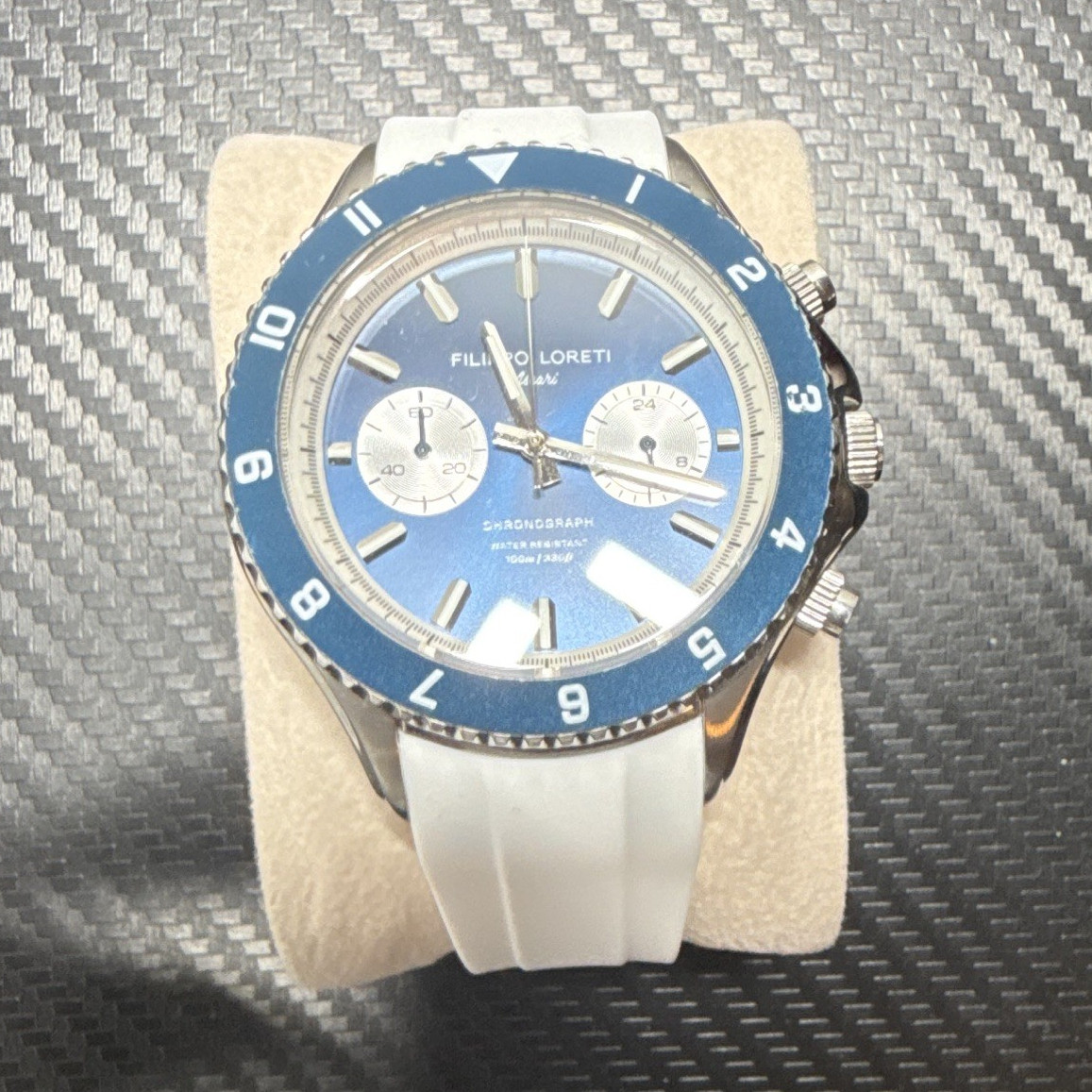 Filippo Loreti Shangraph Men’s Quartz Chronograph 24-Hour Blue Dial Watch