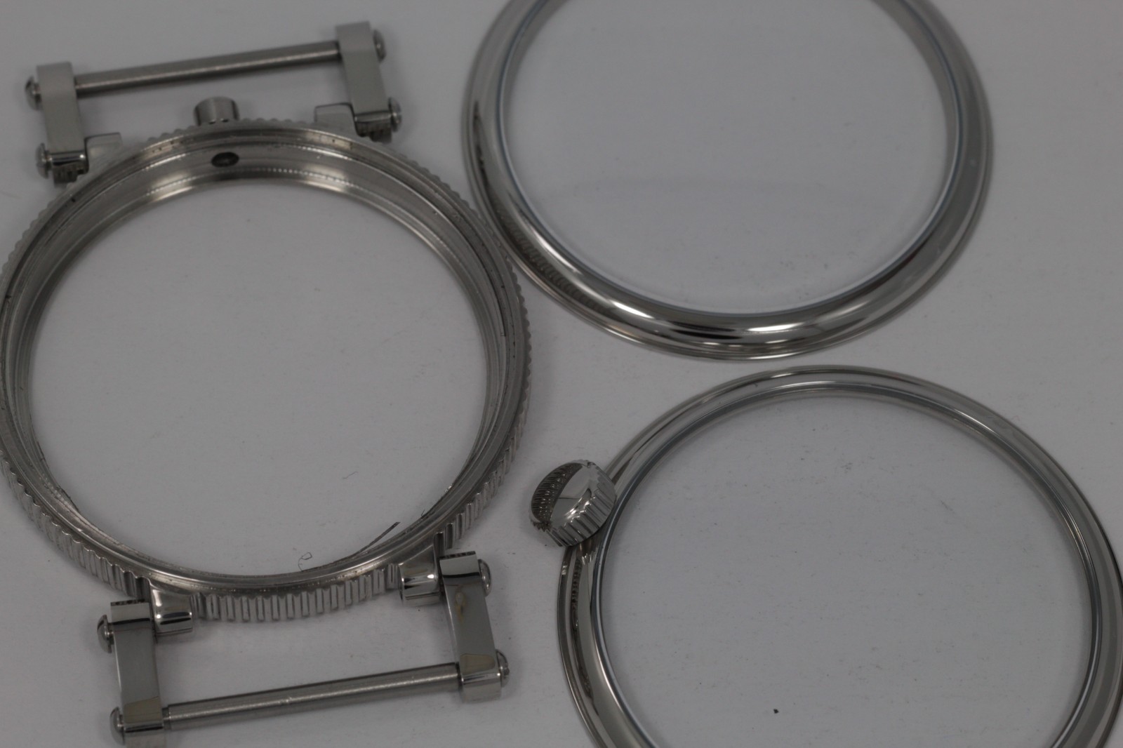 Stainless steel case for marriage watch will fit Illinois, Waltham 12s movement