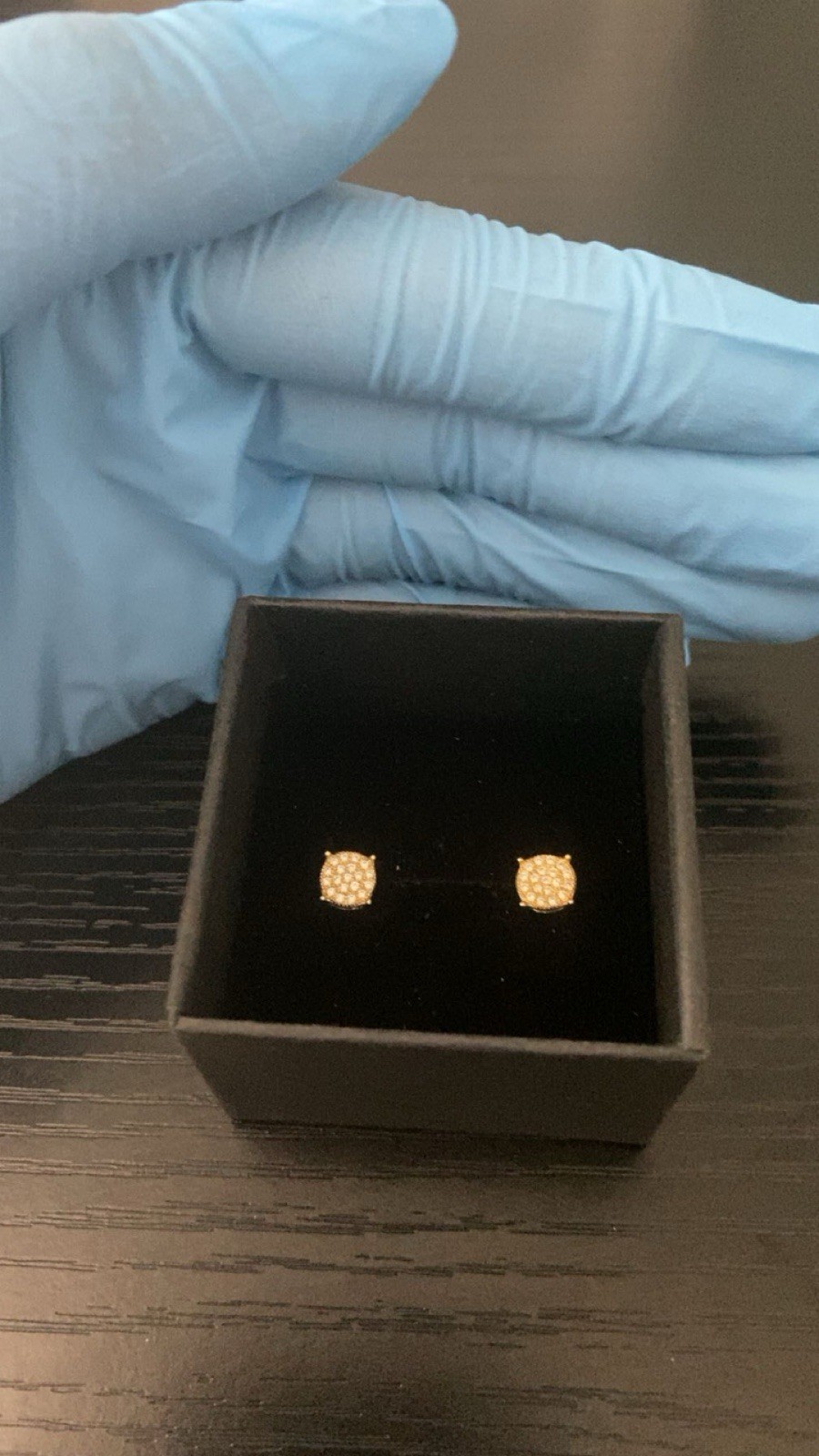 14K Yellow Gold VVS1 Moissanite Square Earrings GRA Certified