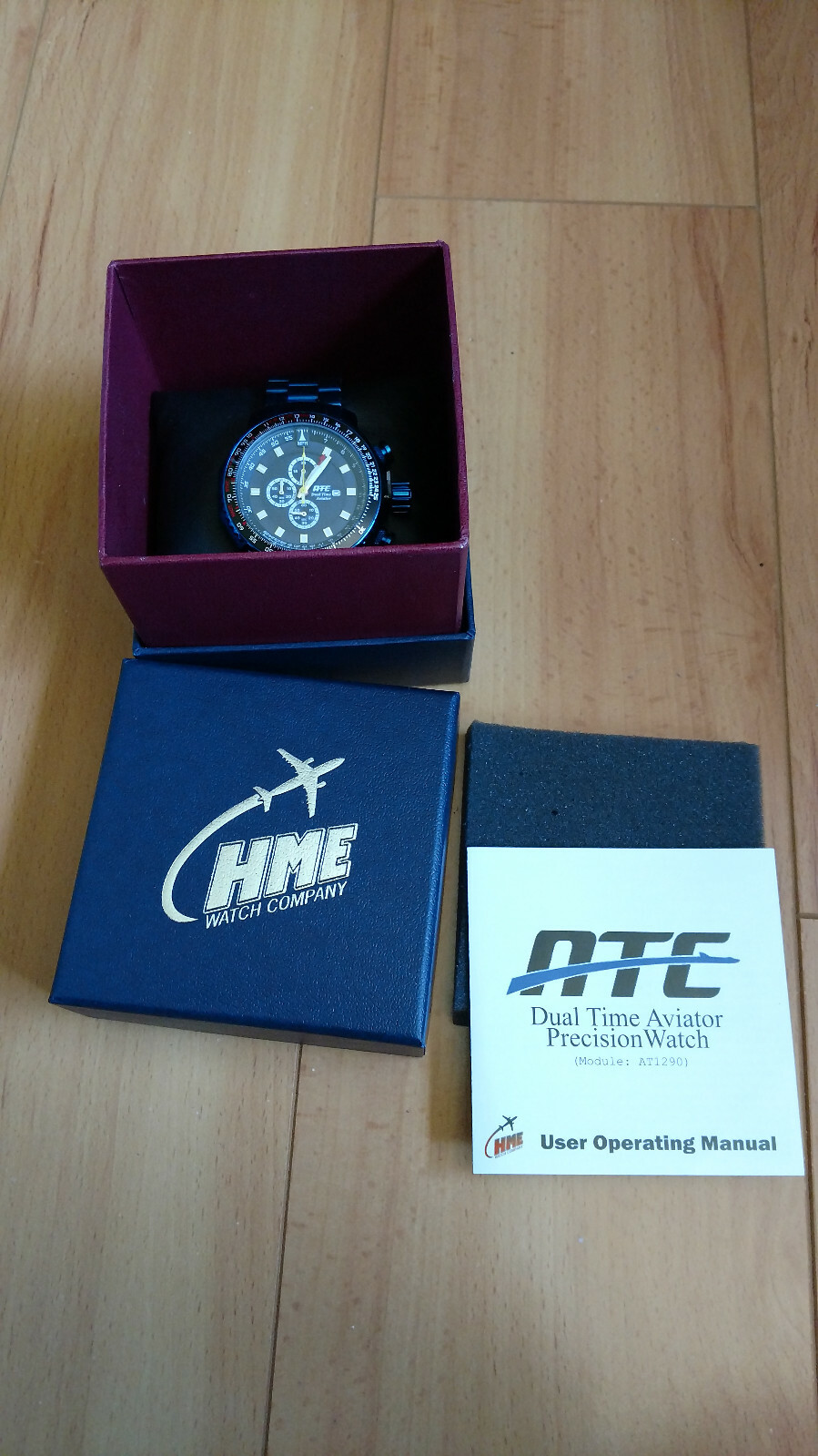Watches for Pilots / Aviators, Chronograph, Dual-Time, Calc Bezel – ATC3200B