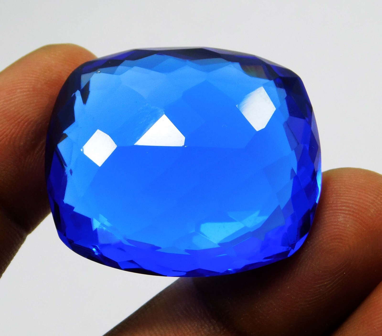 Natural 82.40 Ct Blue Tanzania Of Tanzanite Certified Cushion Cut Loose Gems