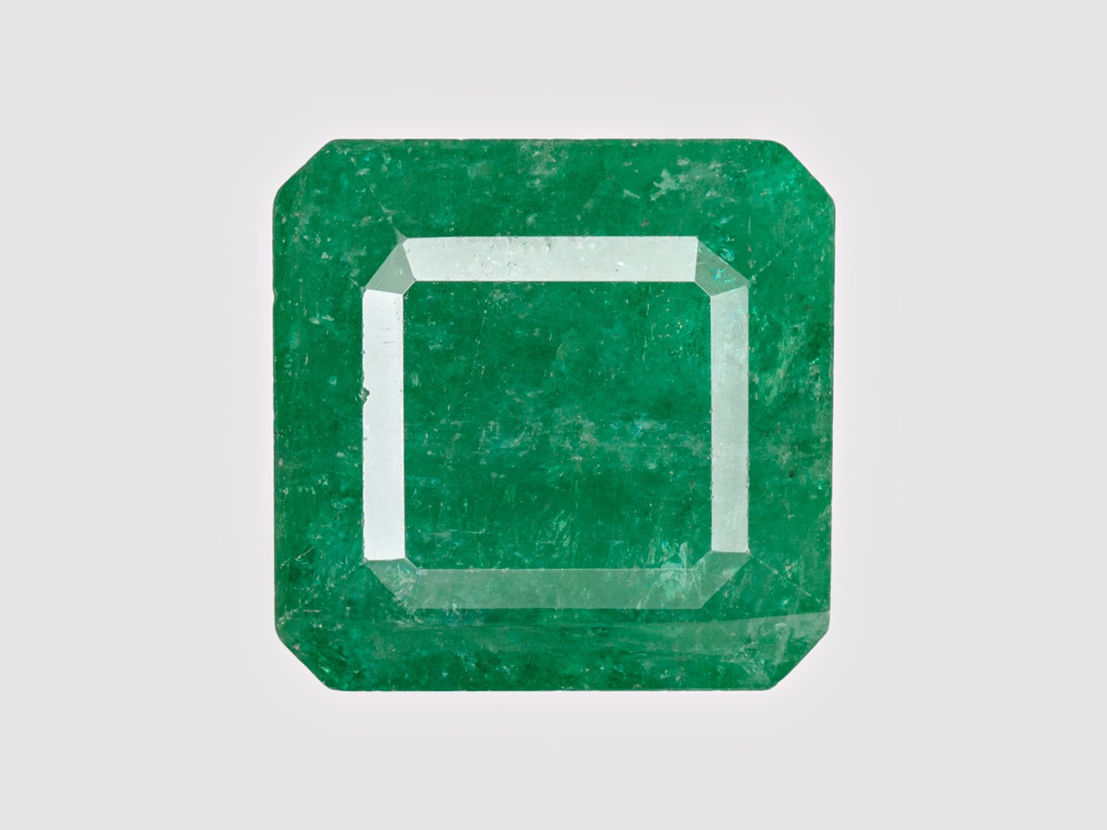 ZAMBIAN Emerald 8.98 Ct Natural RECTANGULAR OCTAGON Strong to Intense Green