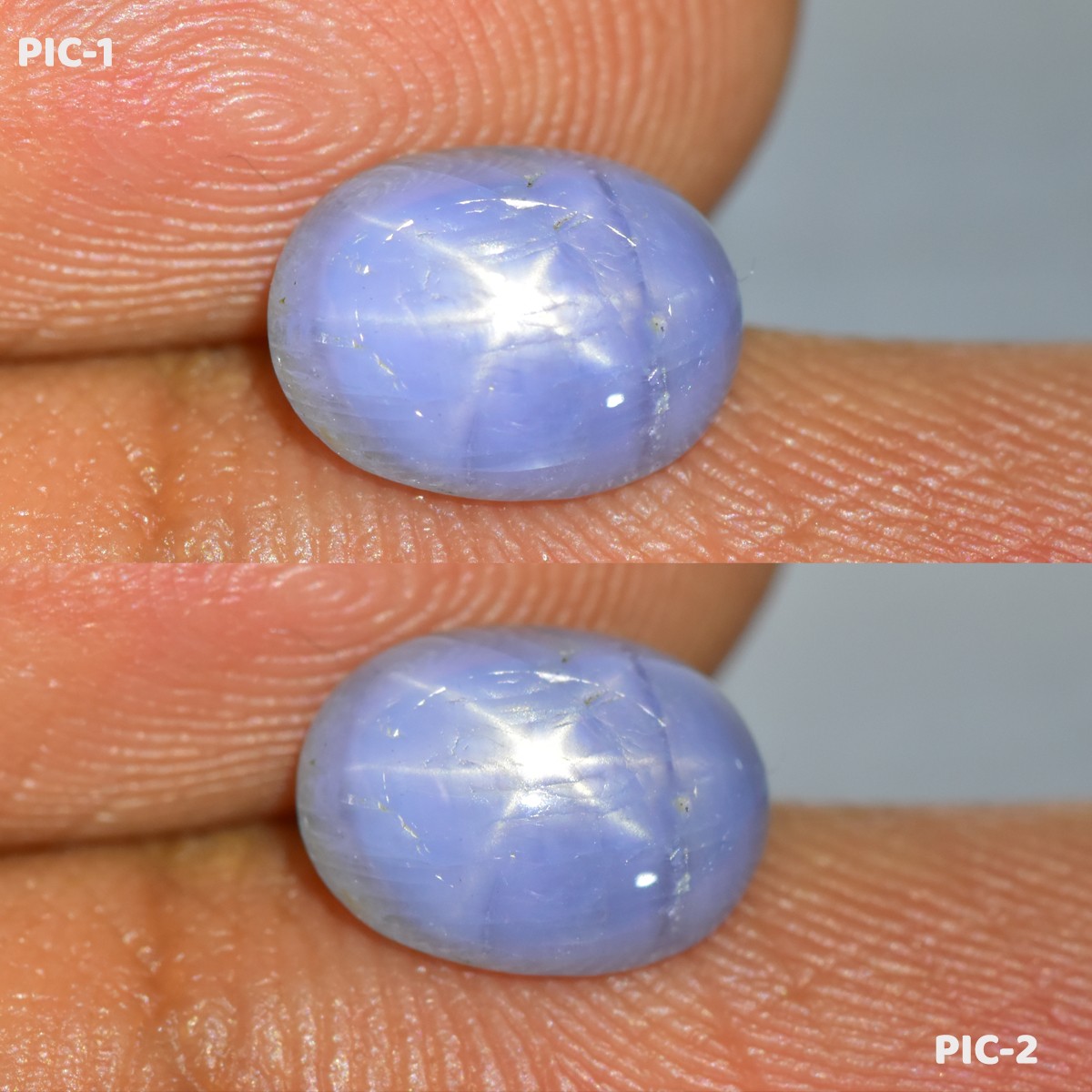 2.86Ct Rare! 6-Rays Star Untreated Burma Star Sapphire Earth Mined Gemstone