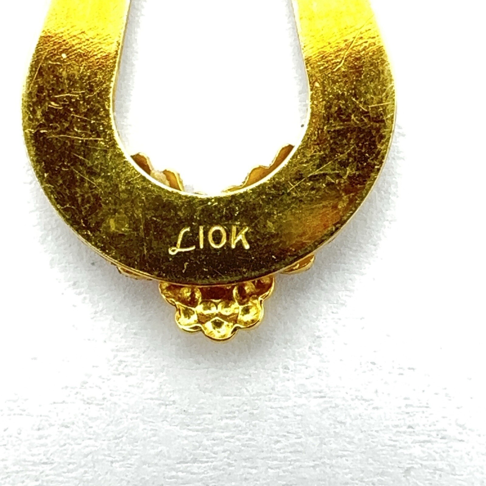 10K Black Hills Gold earrings – $723 Landstrom’s textured open teardrop dangle