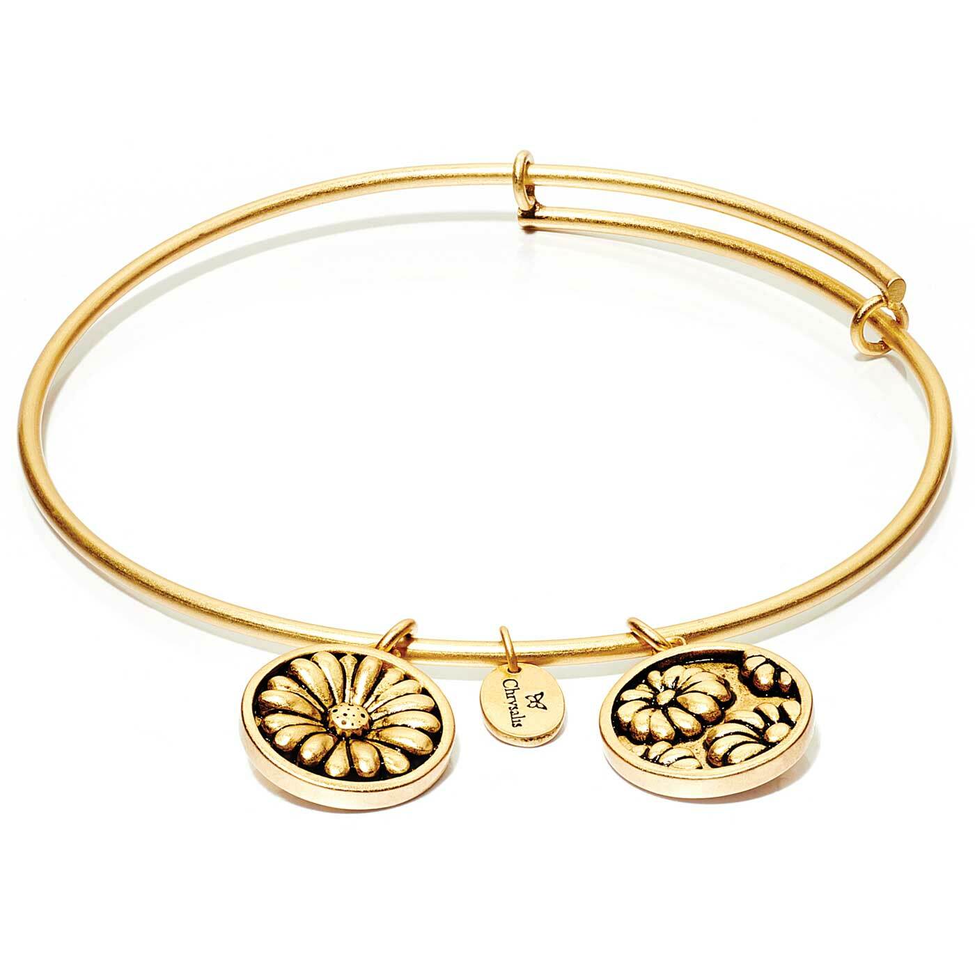 Chrysalis Flourish Daisy Gold-Plated Expandable Bangle CRBT0204GP