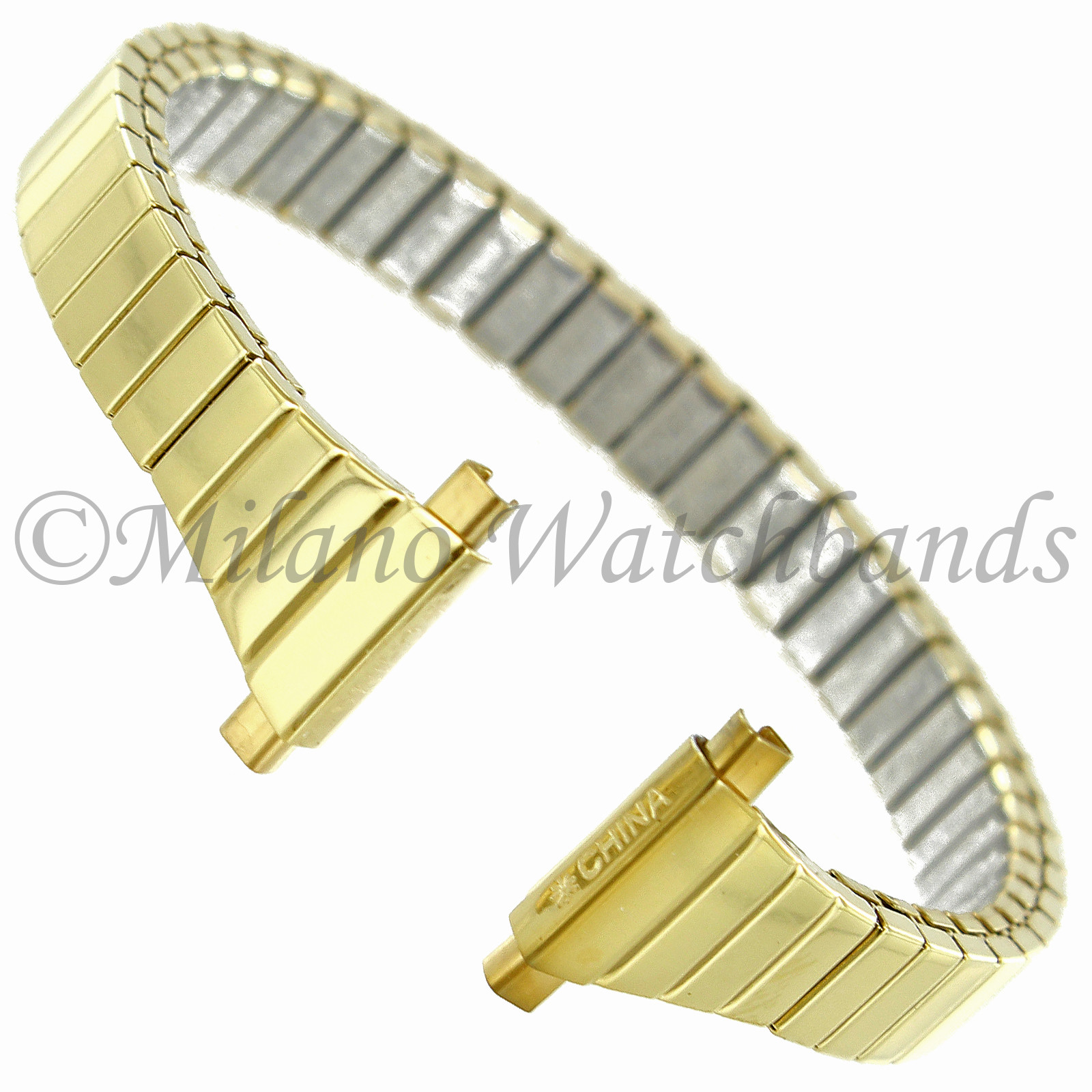 11-14mm Speidel Gold Stainless Steel Twist-O-Flex Ladies Watch Band 717/33XL