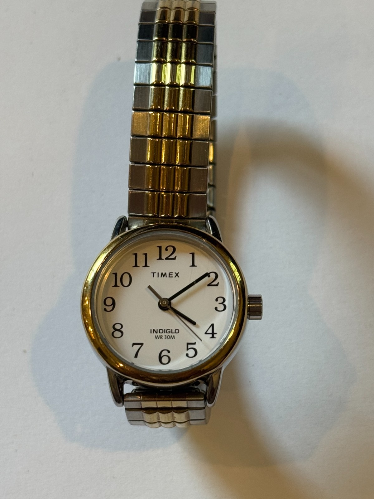 Women’s Timex Watch, Two Tone Gold/Silver, Indiglo