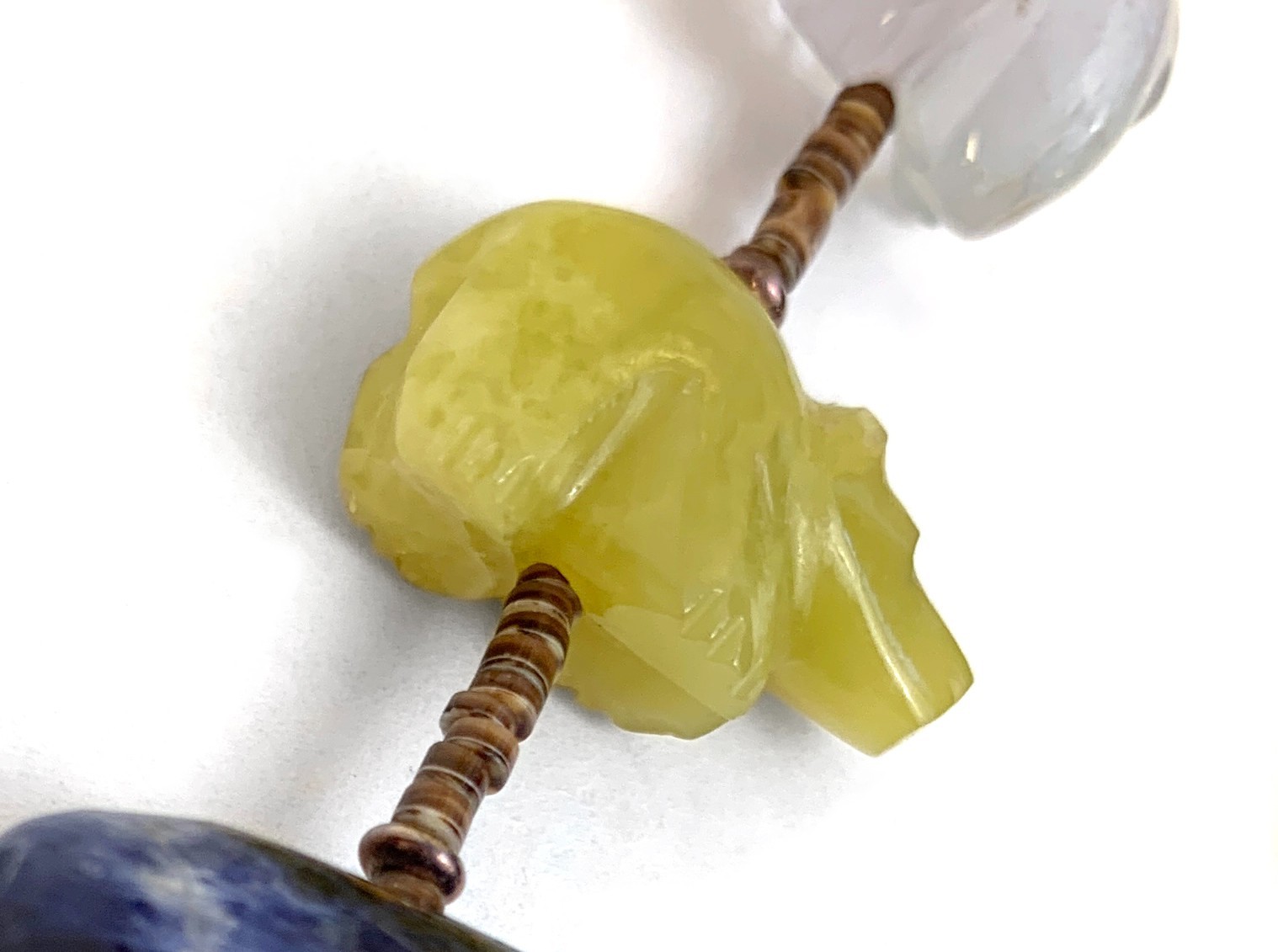 Zuni Fetish Necklace w/ Large Bears by Debra Gasper, Ray Tsethlikai / Multistone