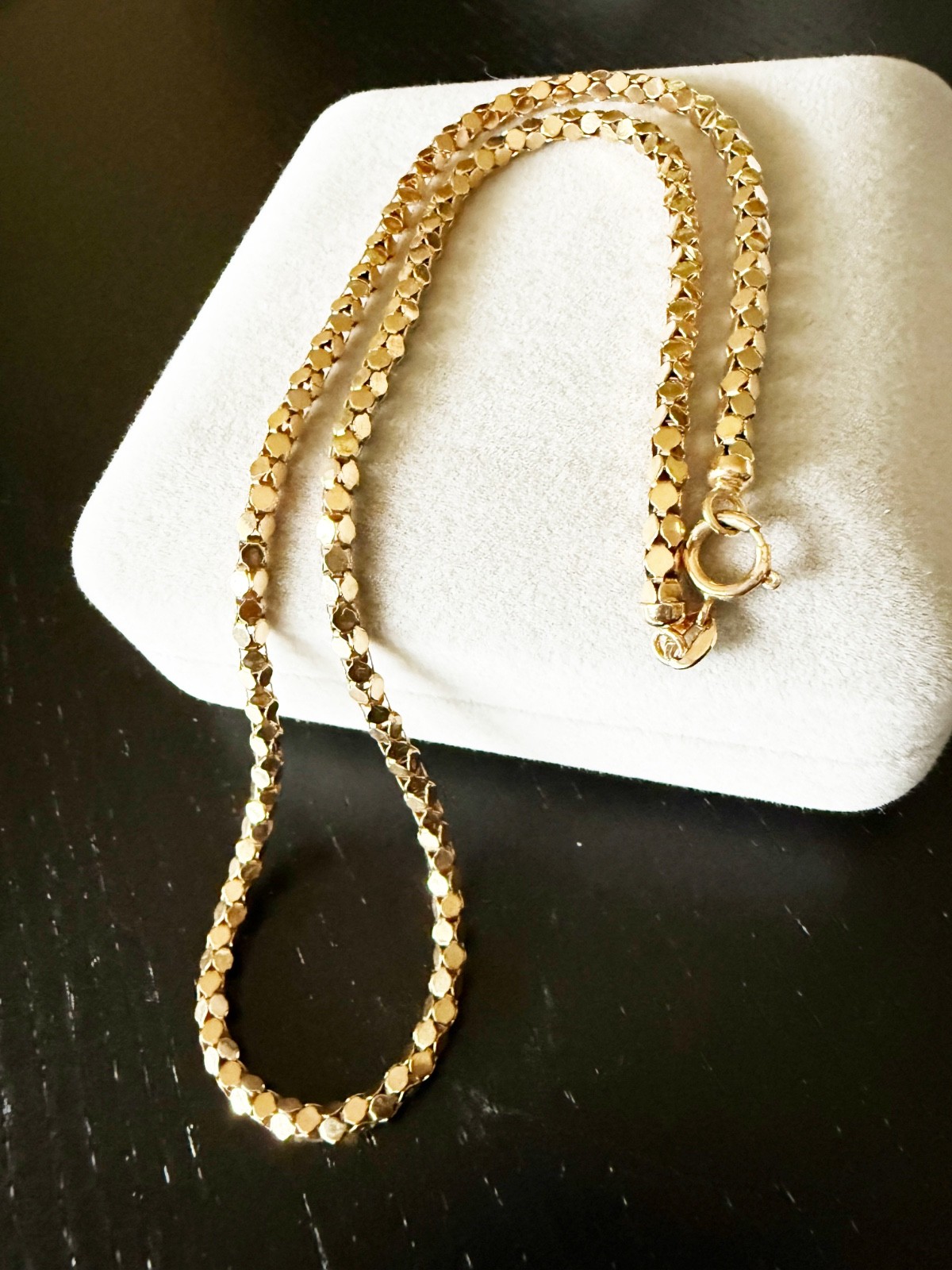 Necklace Fantasy Chain Italy 750 Yellow Gold 47cm Approx 12.2g