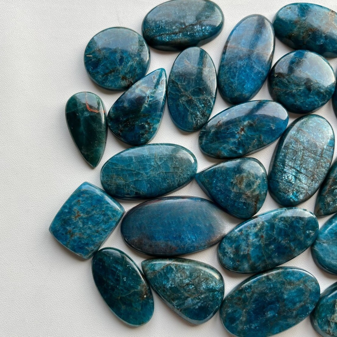 Natural Neon APATITE Loose Ethical Cabochon Gemstone