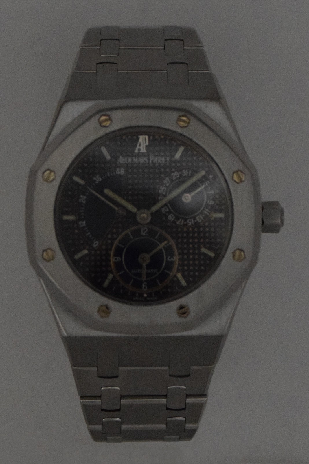 Audemars Piguet Royal Oak Dual Time Power Reserve Steel 36mm Watch 25730ST