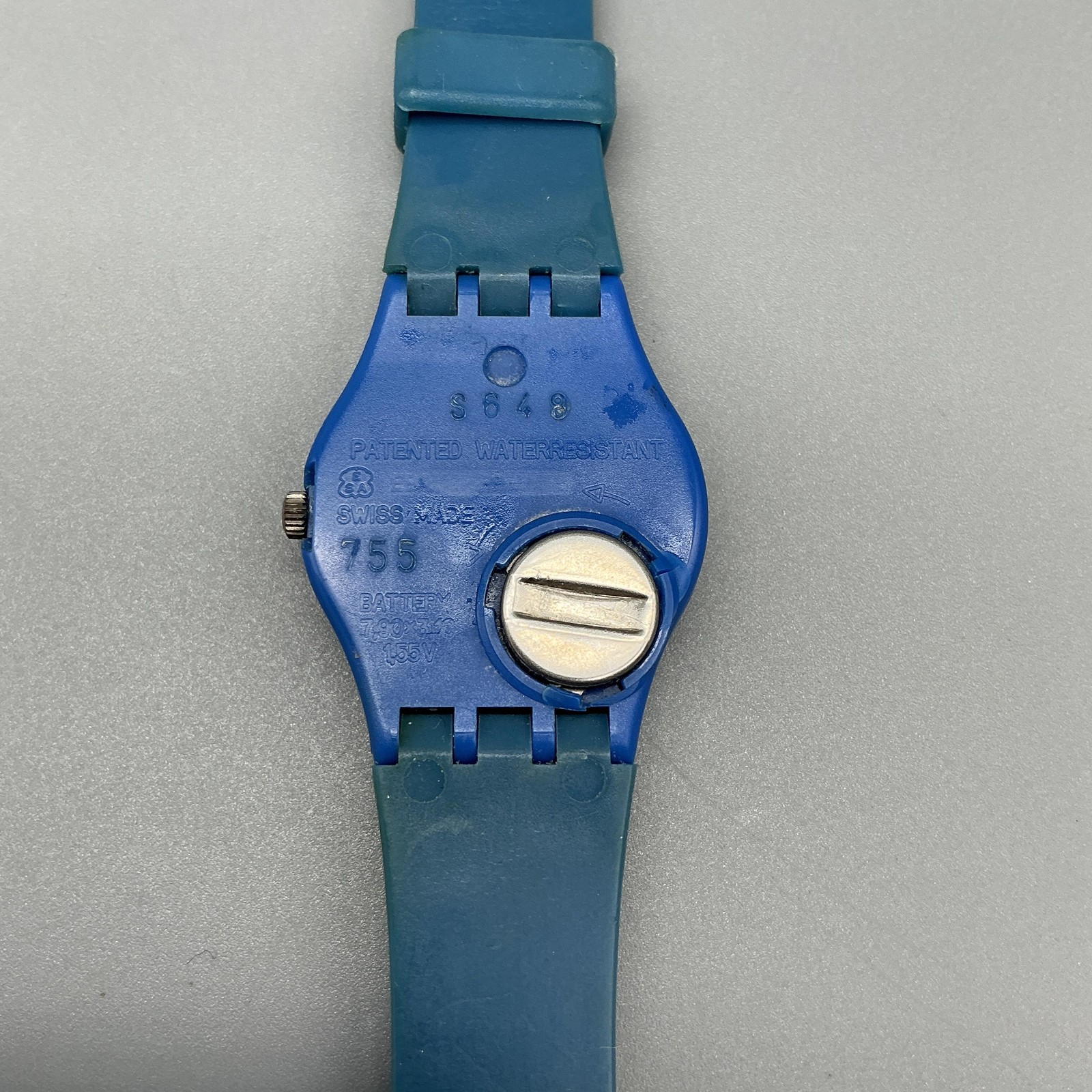 Vintage 12 Flags Swatch Womens Watch 25mm Nautical Flags Blue New Battery