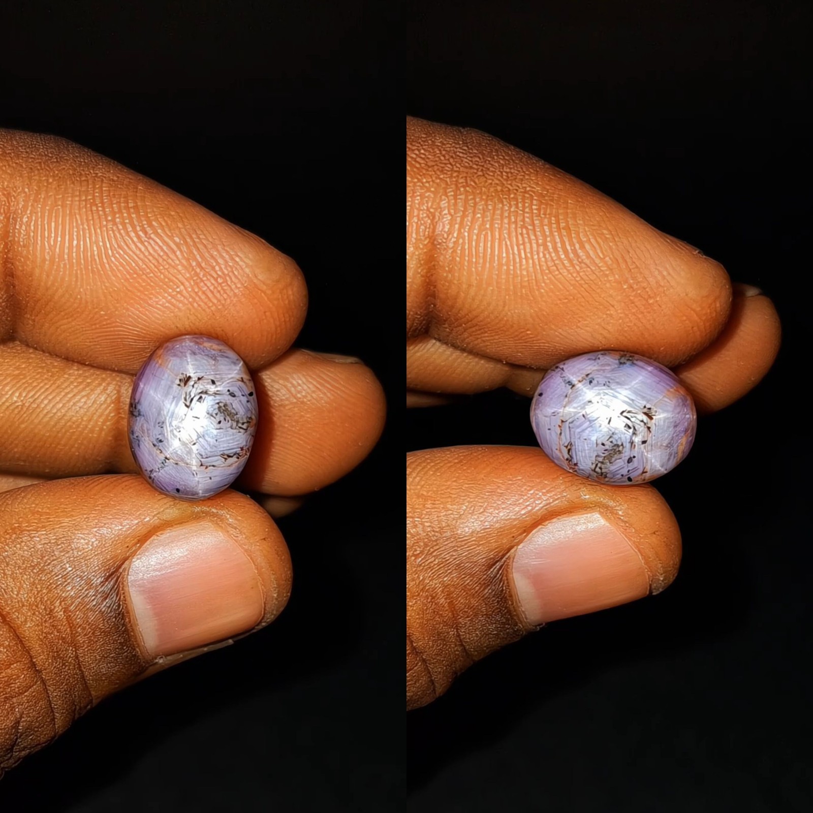 Natural Star Ruby untreated loose gemstone 16.00 ct Cabochon Pink Oval