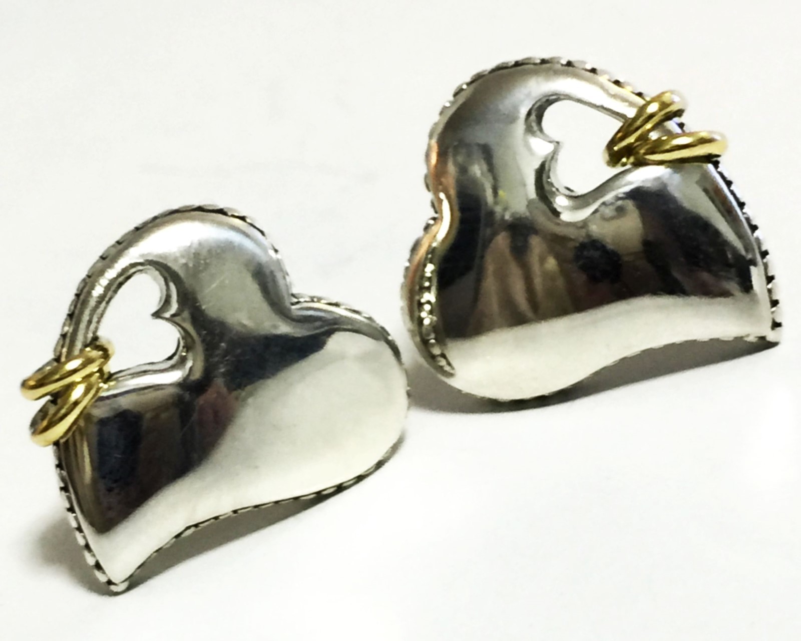 Scott Kay 8g Sterling Silver Hearts 14k Rings Earrings Women Lady Gift NWT SALE!