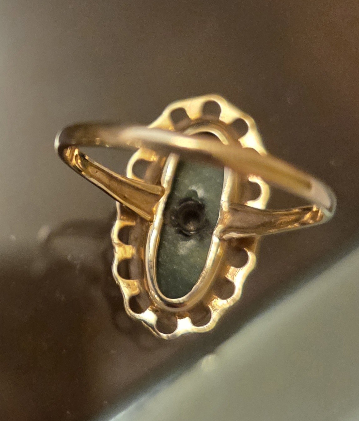 Vintage 10K Yellow Gold College or Sorority Ring 2.7 Grams Size 6