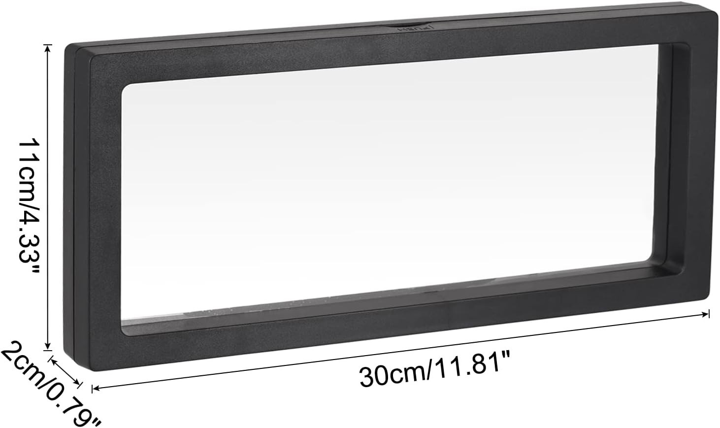 Floating Frame Holder for Rings, Necklaces, and Coins, 11.81 x 4.33 Inches