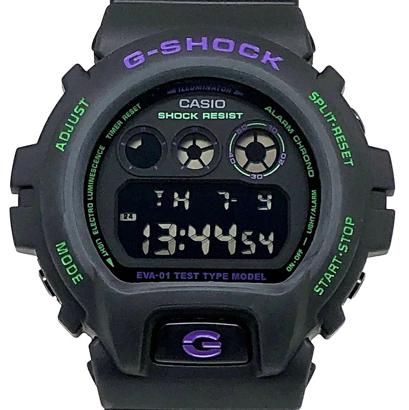 G SHOCK Casio G Shock Wristwatch DW 6900FS EVANGELION feat RADIO EVA Evangelion