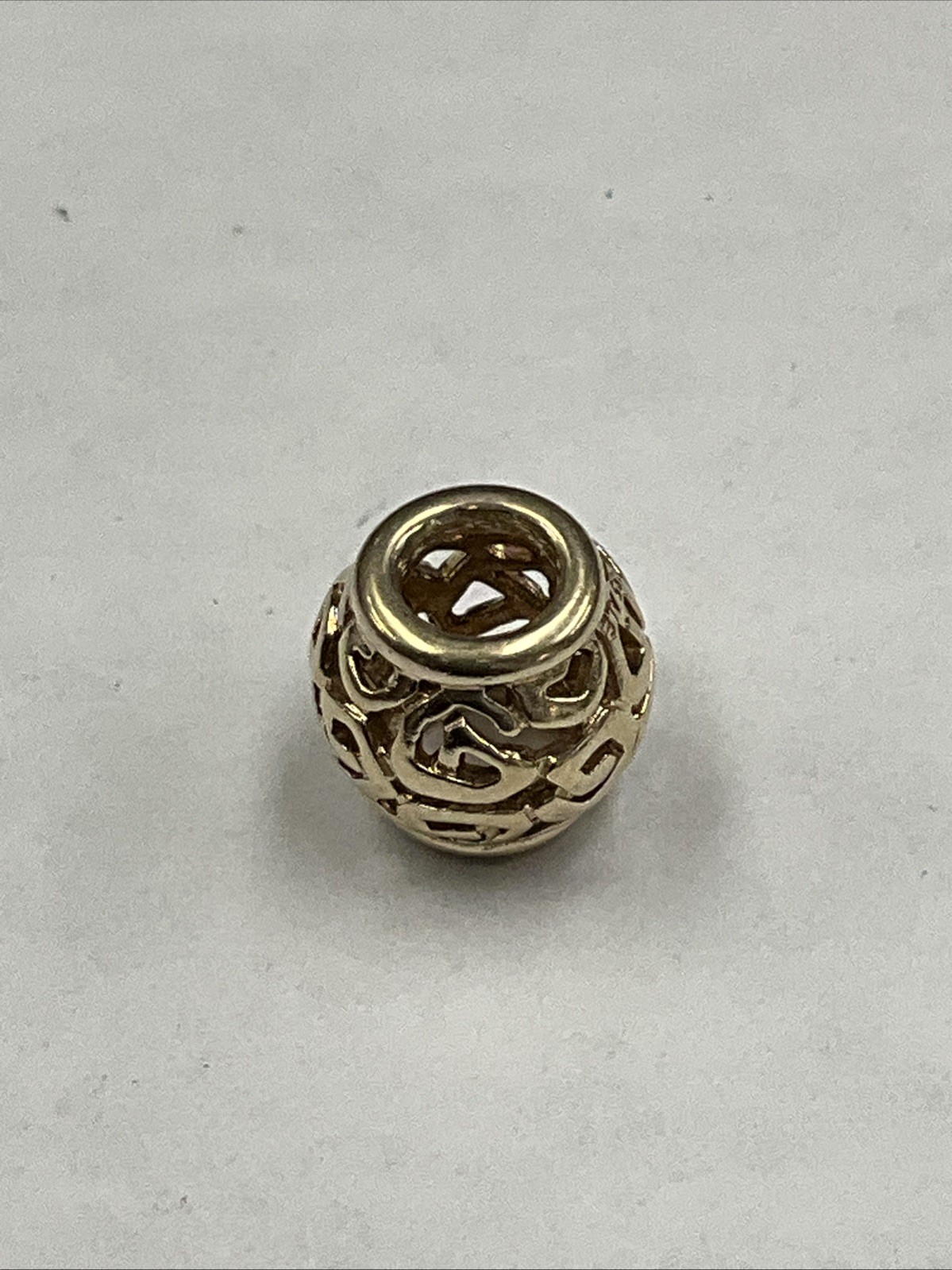 2.4g 14k 585 Ale Authentic Pandora Yellow Gold Ball Charm 239297