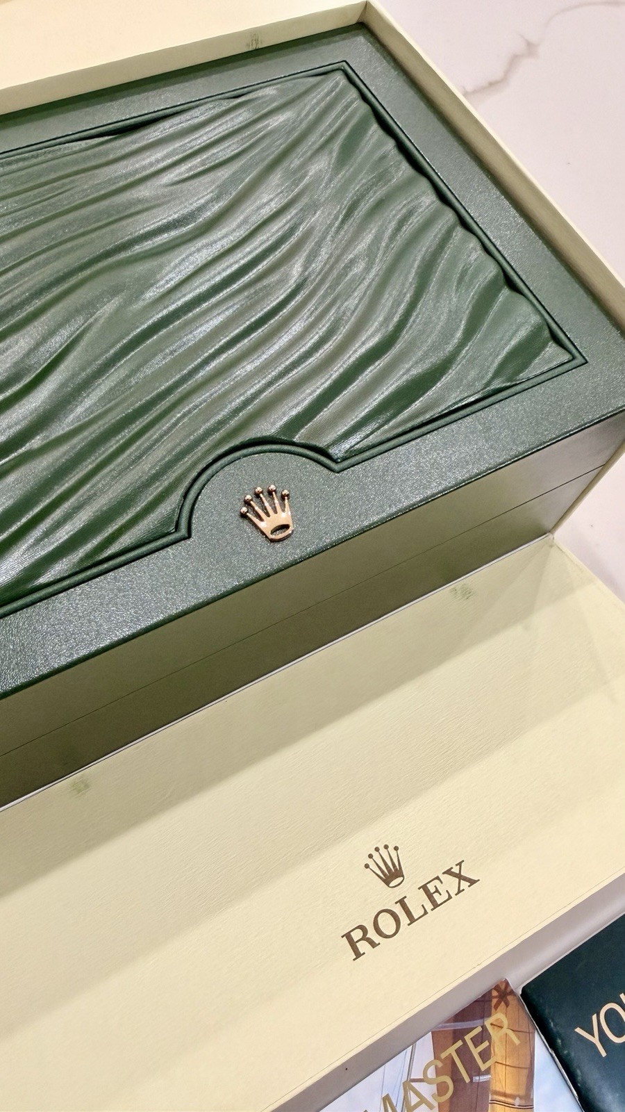 GENUINE Rolex Gold Yacht Master 16628 watch Box Booklets Tag SET Mid 2000s -2011