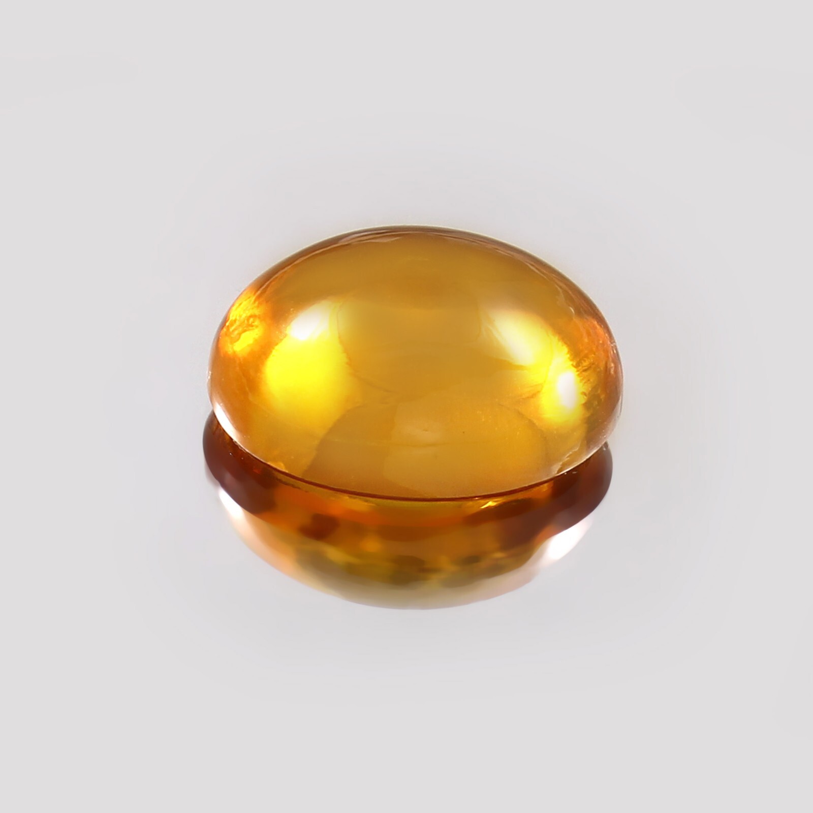 Lab Created Synthetic Yellow Sapphire Flat Back Oval Gemstone 4×6-15x20mm,1pcs