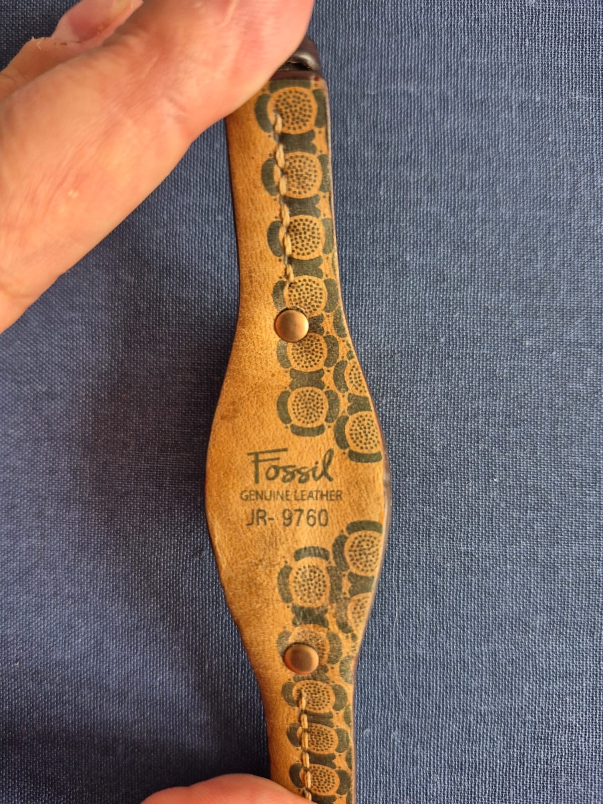 Fossil Women’s Tonneau Quartz Watch Date Brown Leather Strap Gold Case