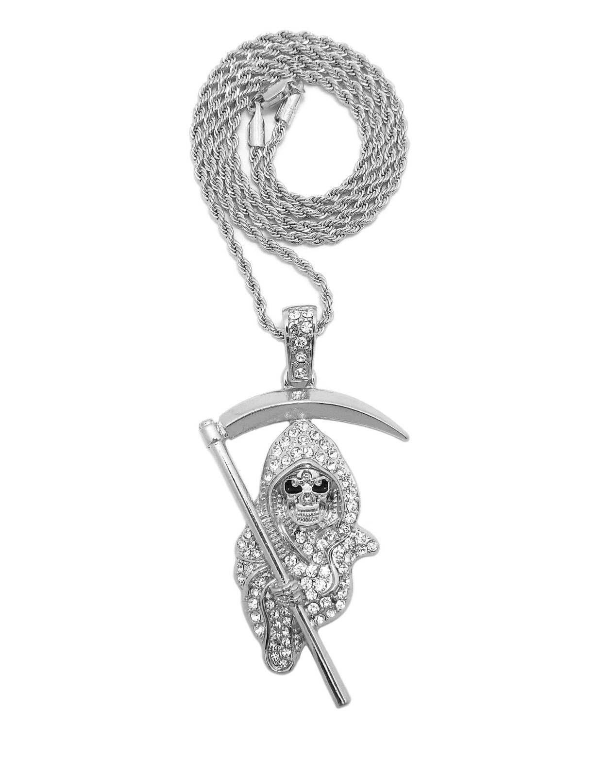 Grim Reaper The Lord of Death Pendant 18 to 27 inches Chain Necklace XZ437