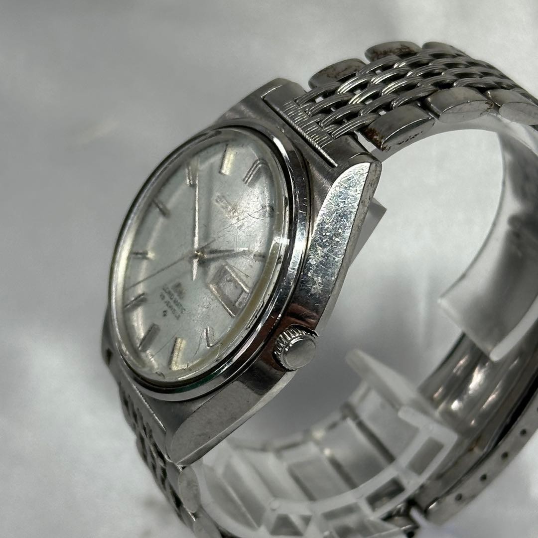 Seiko Lord Matic 5606-7010 Automatic Watch Silver Dial 1970s Used