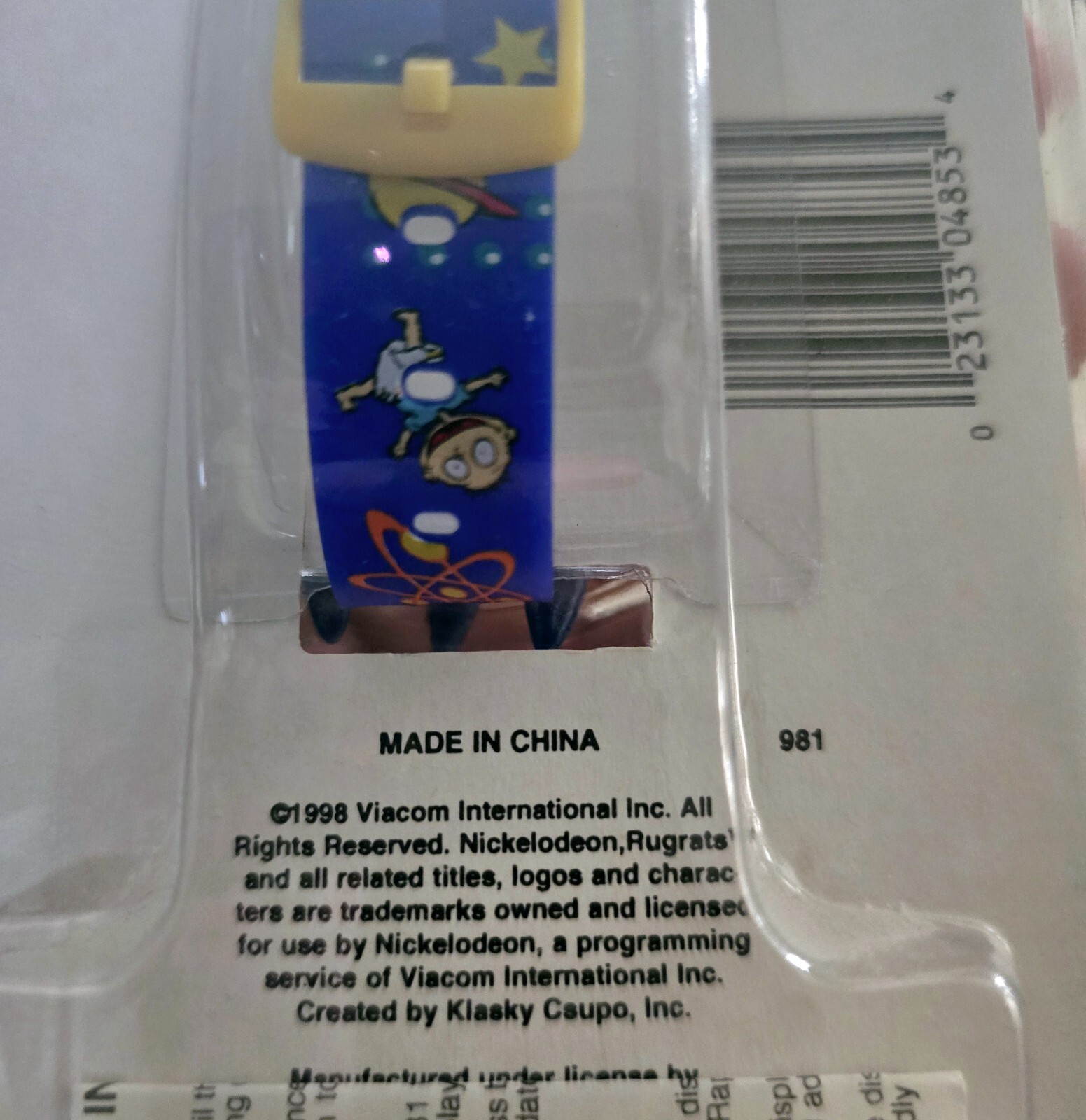 VTG Nickelodeon Rugrats Watch Light & Sound Rocketship cartoon Tomy 90s NOS