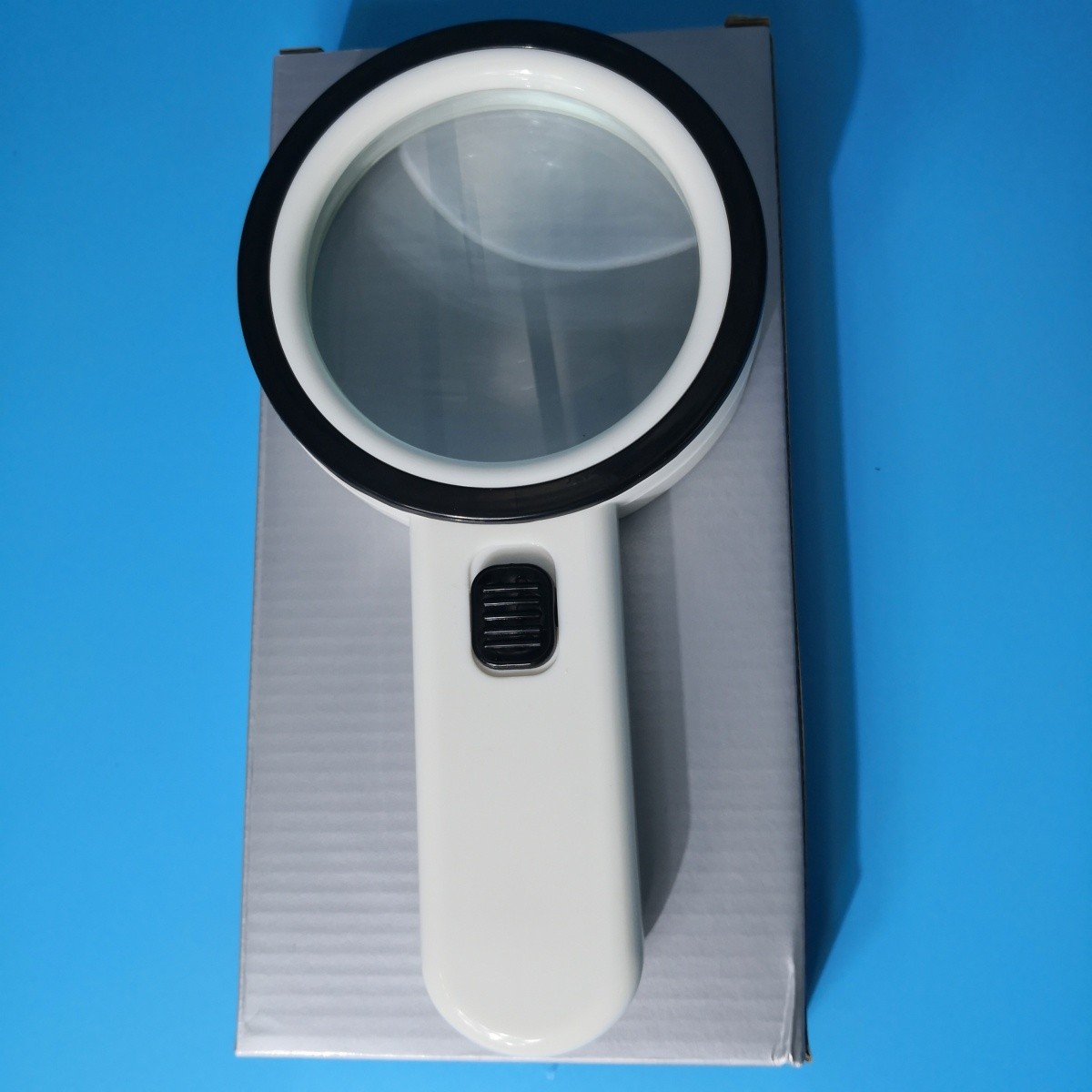 30X Jumbo Handheld Magnifying Glass w/ 12 Bright LED Light Magnifier Illuminated
