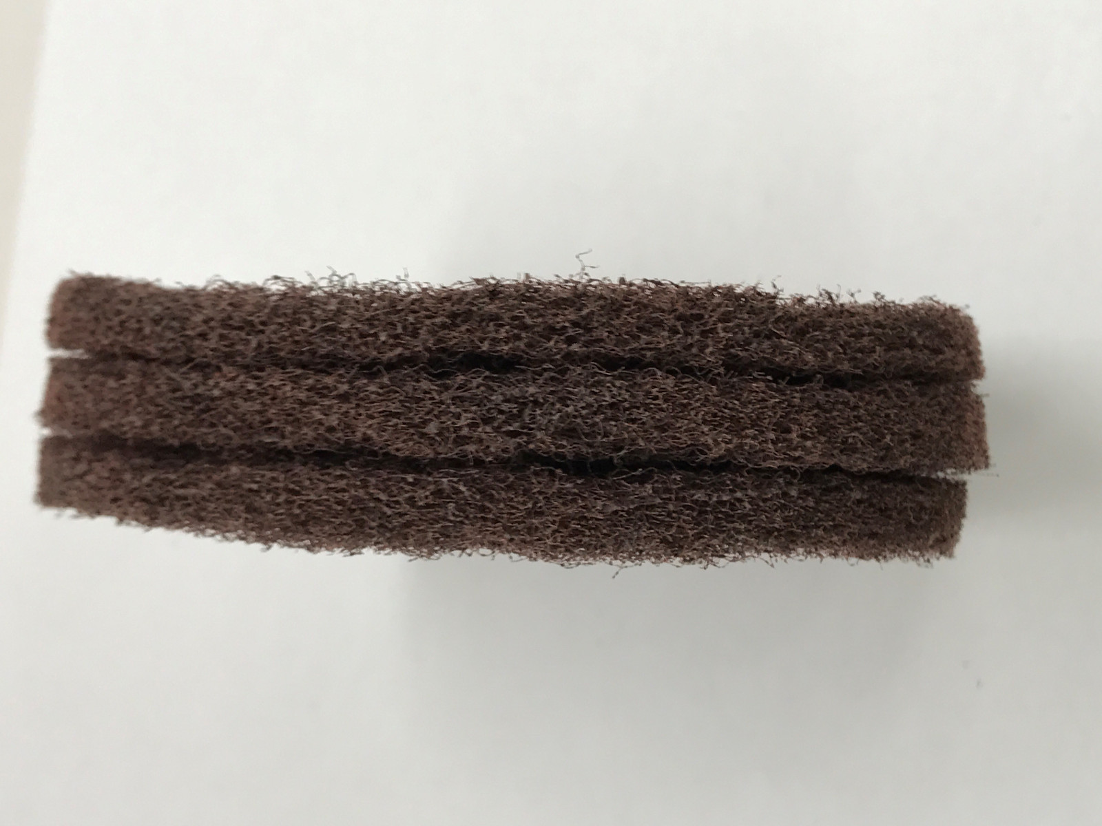 SATIN FINISH BUFF WHEEL 2 PLY 4” COARSE ALUMINUM OXIDE BRUSH SURFACE FINISH