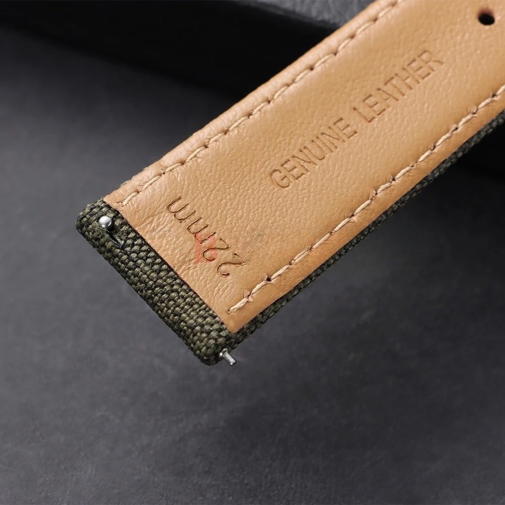 Quick Release Nylon Leather Strap 20/22mm Butterfly Buckle for Omega Seiko