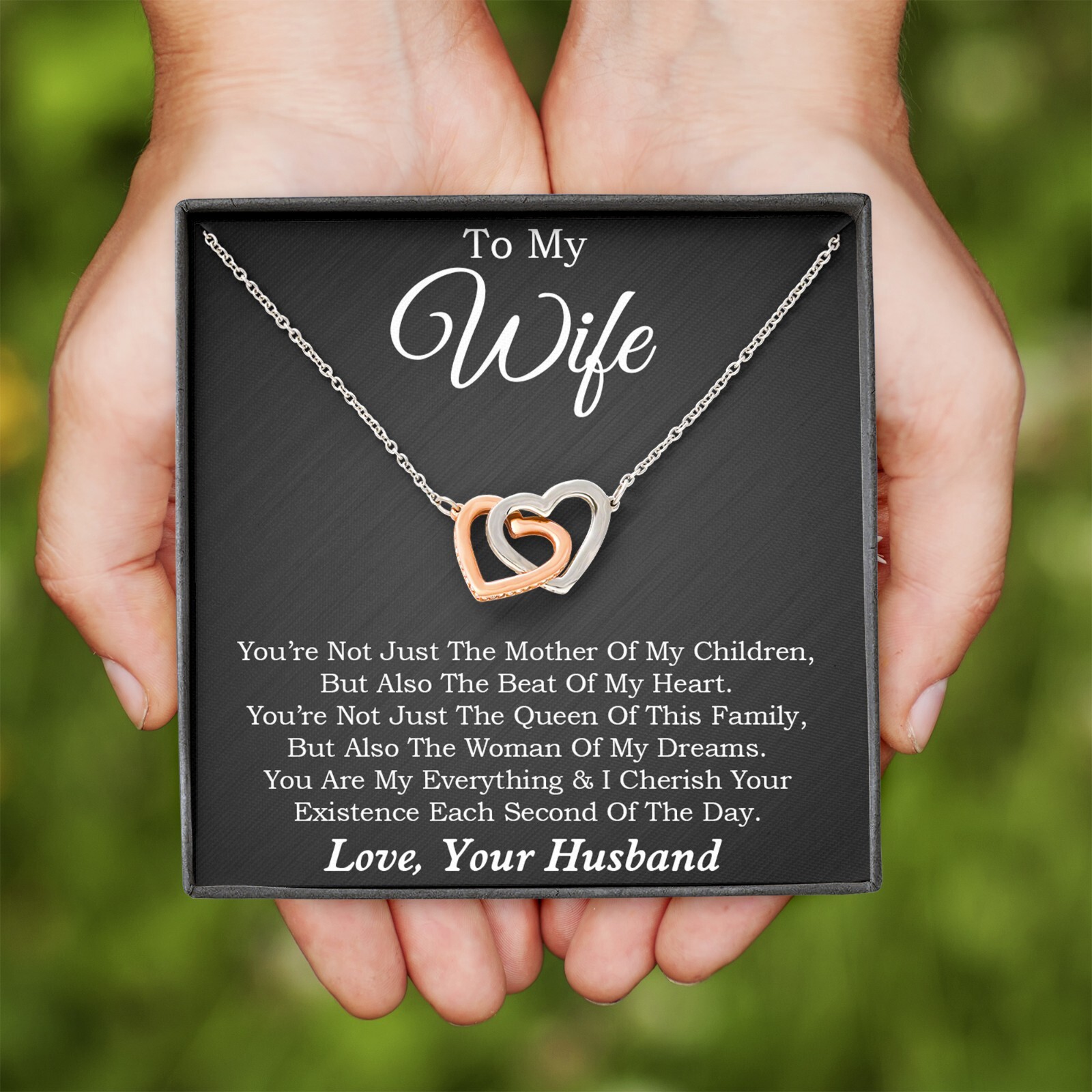 To My Wife Necklace, Mother’s Day Gift from Husband, Wife Birthday Gift