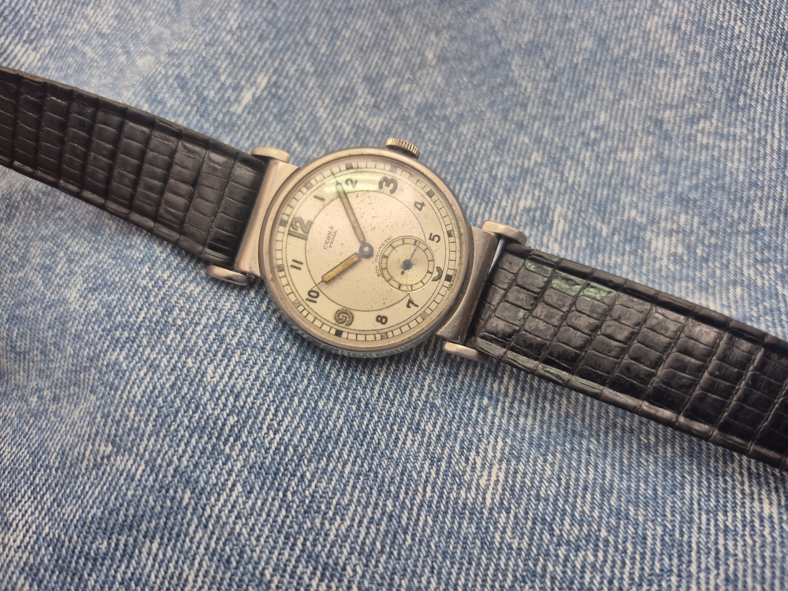 Search First Vintage 40s Tilting Handles Art Deco Vintage Watch